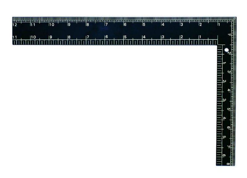 Black Try Square 600x400x2mm