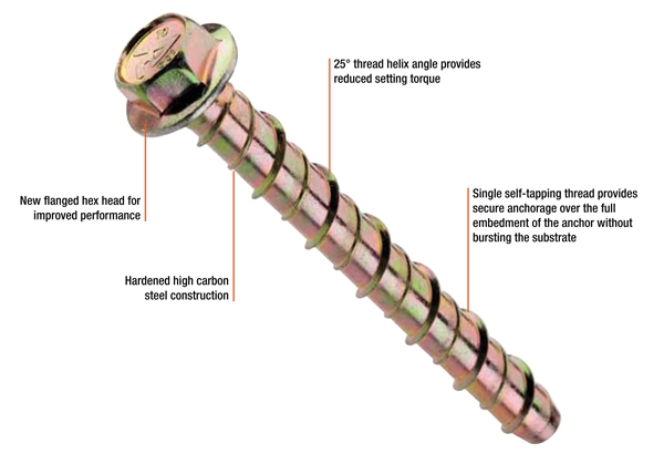 Screw bolt Gal 12x100