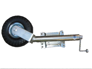 10" Jockey Wheel Swivle Plate Pneumatic