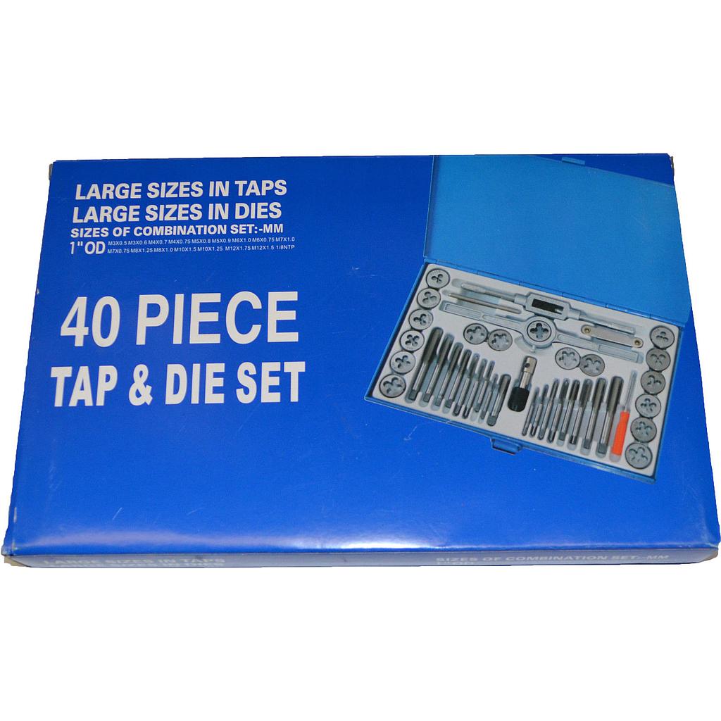 40 pc tap and die set