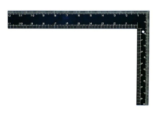 Black Try Square 600x400x2mm