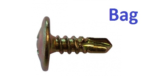 Button S/D Screw Zinc 8x15mm Bag