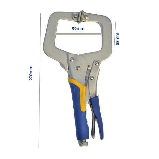 C Clamp 11" rubber grip