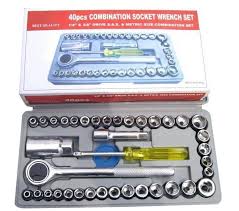 40 pcs socket set  1/4"