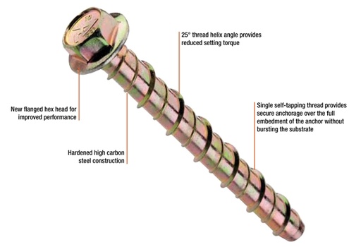 Screw bolt Gal 12x100