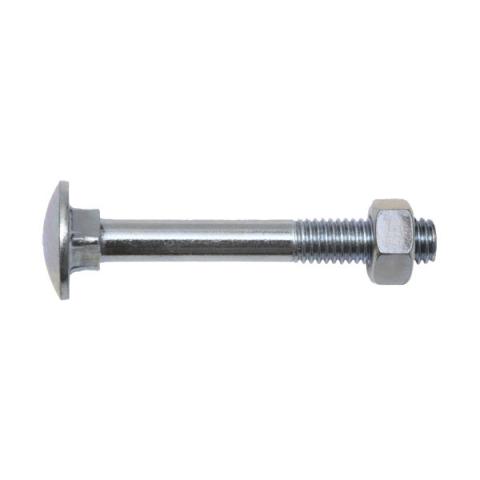 Mushroom bolt & nut 12x125mm KG