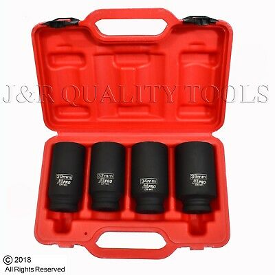 4 pc deep 1/2" Impact socket 30-36mm
